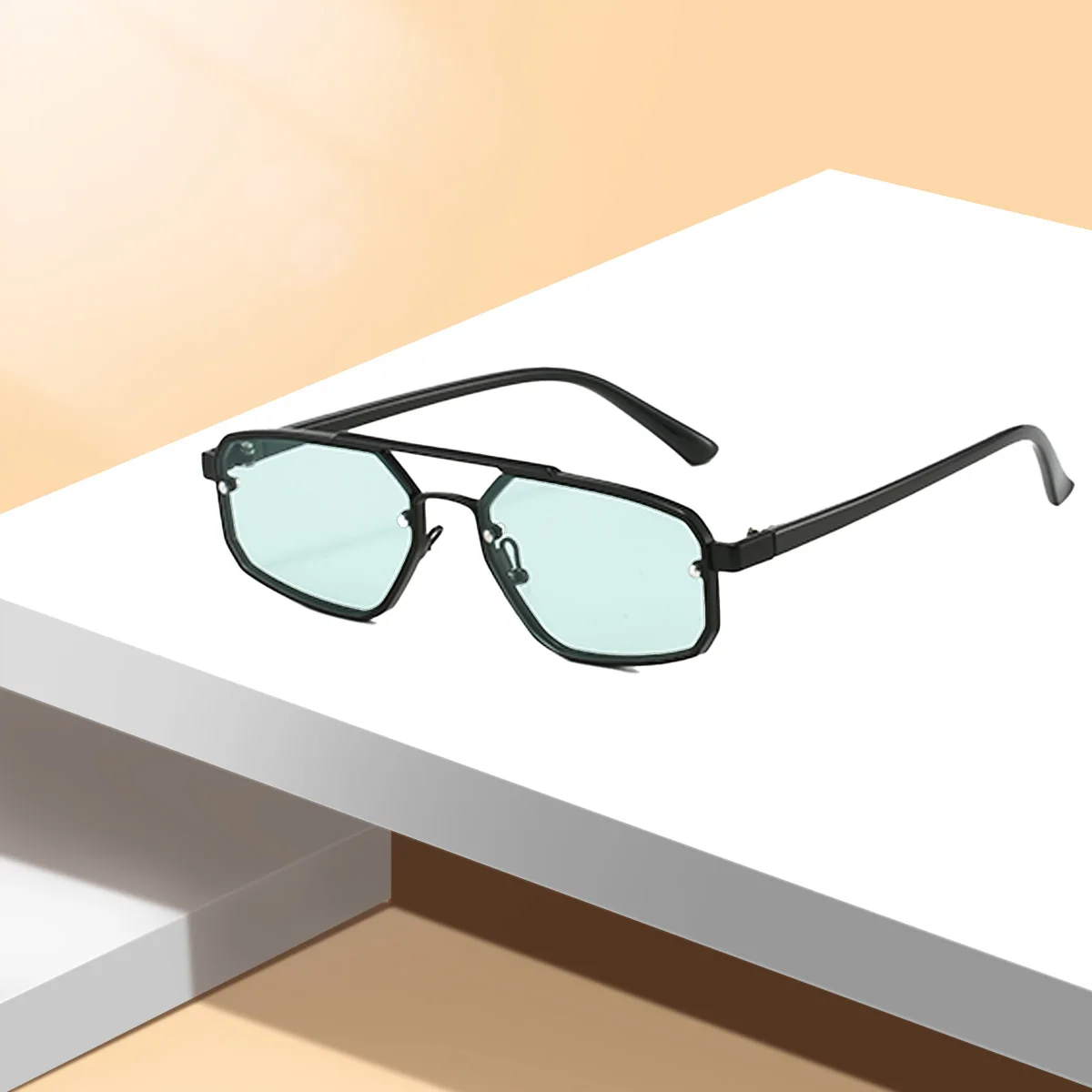Fashion Rectangle Sunglasses Women Brand Designer Eyewear Vintage Small Frame Sun Glasses Ladies Black Square Y2k Sunglasses