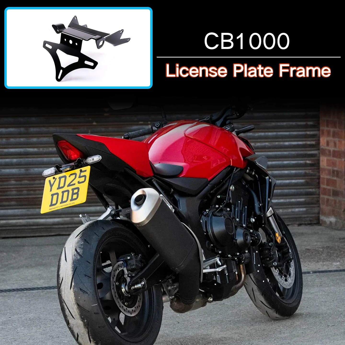 

For Honda CB1000 HORNET SP 2025 Rear License Plate Holder Motorcycle Tail Tidy Fender Eliminator LED Turn Signal Light