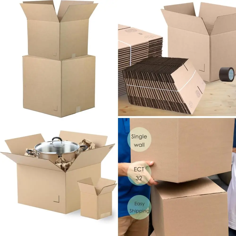 Corrugated Cardboard Boxes 26x20x6 Brown/Kraft 25-Pack - Shipping, Packing, Moving, Storage Solutions for Business and Home
