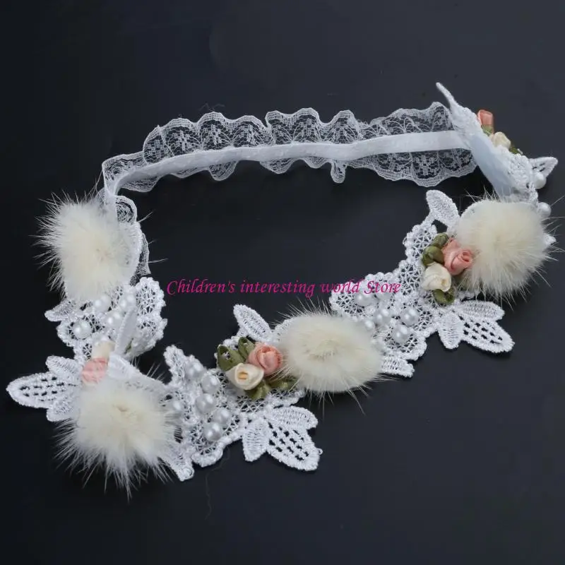 

Baby Headband Newborns Photo Props Lovely Girls Hair Adorment for Infant 425F