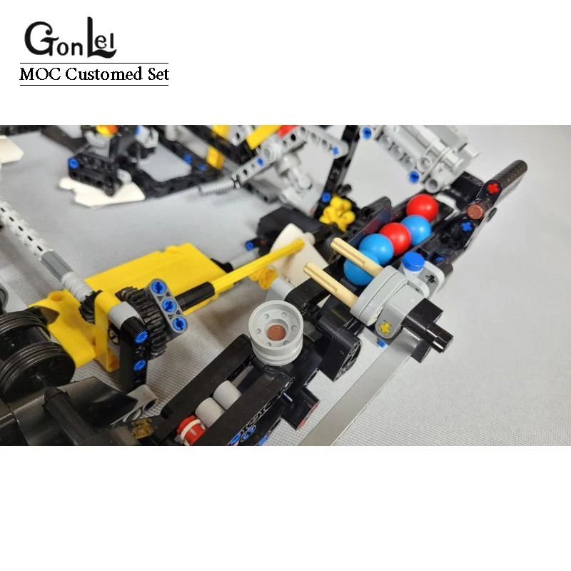 1797Pcs Technical GBC Dribbling Device Great Ball Contraption MOC Building Blocks Model Mechanical DIY Bricks Toys Gifts