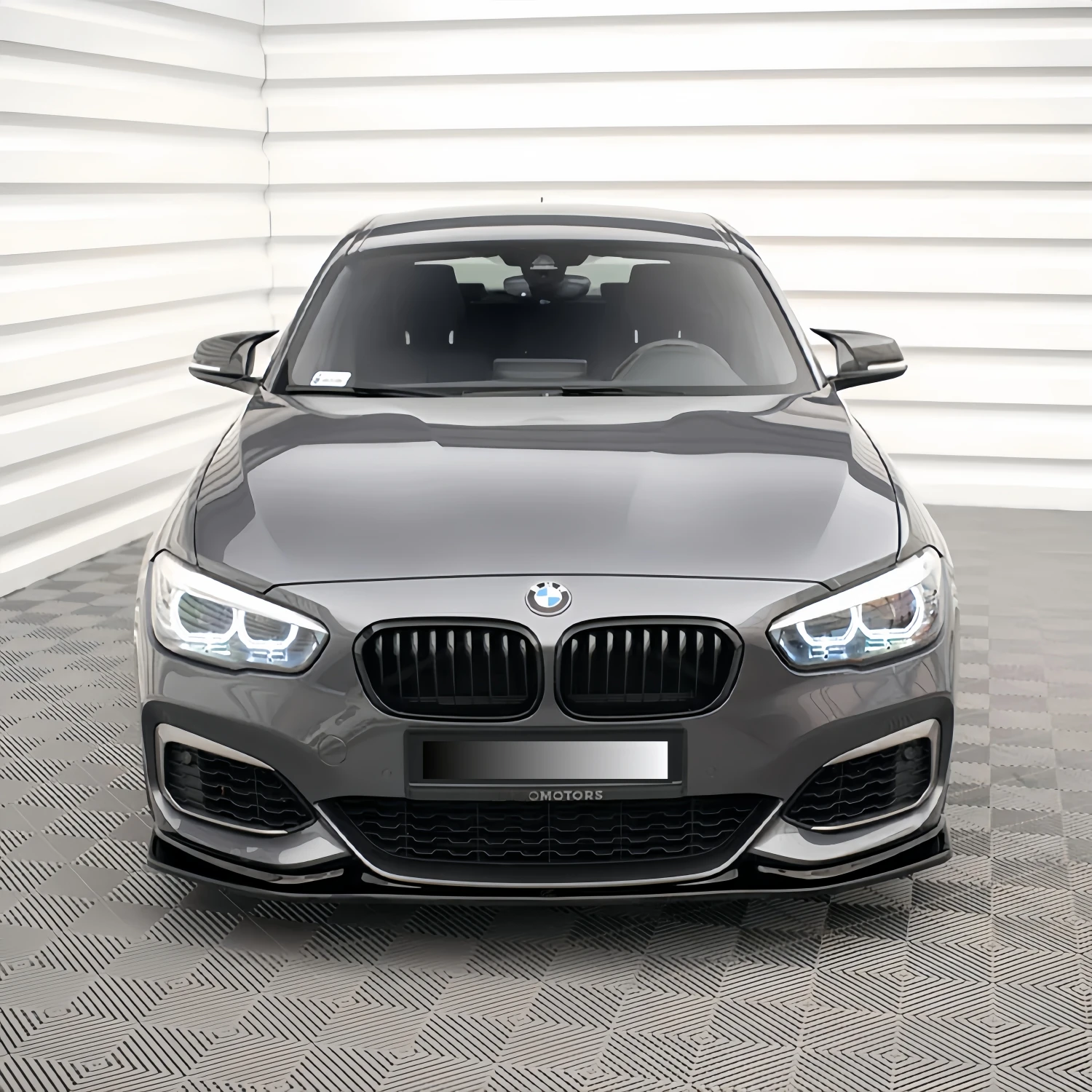 شفاه سيارة سوداء لامعة من ABS مصد أمامي لسيارات بي إم دبليو ، مجموعات جسم رياضية M ، نمط ماكستون ، سلسلة بي إم دبليو 1 ، F20 ، F21 ، 118i ، 120i ، M135i ، M140i ، LCI