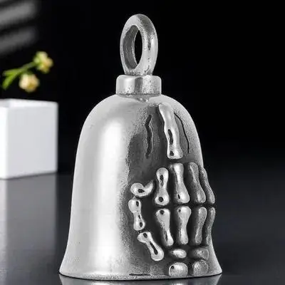 

Vintage Bell Pendant Small Bells Ornamental Jewelry Making Charms Retro Style Motorcycle Steel Color Polished Creative