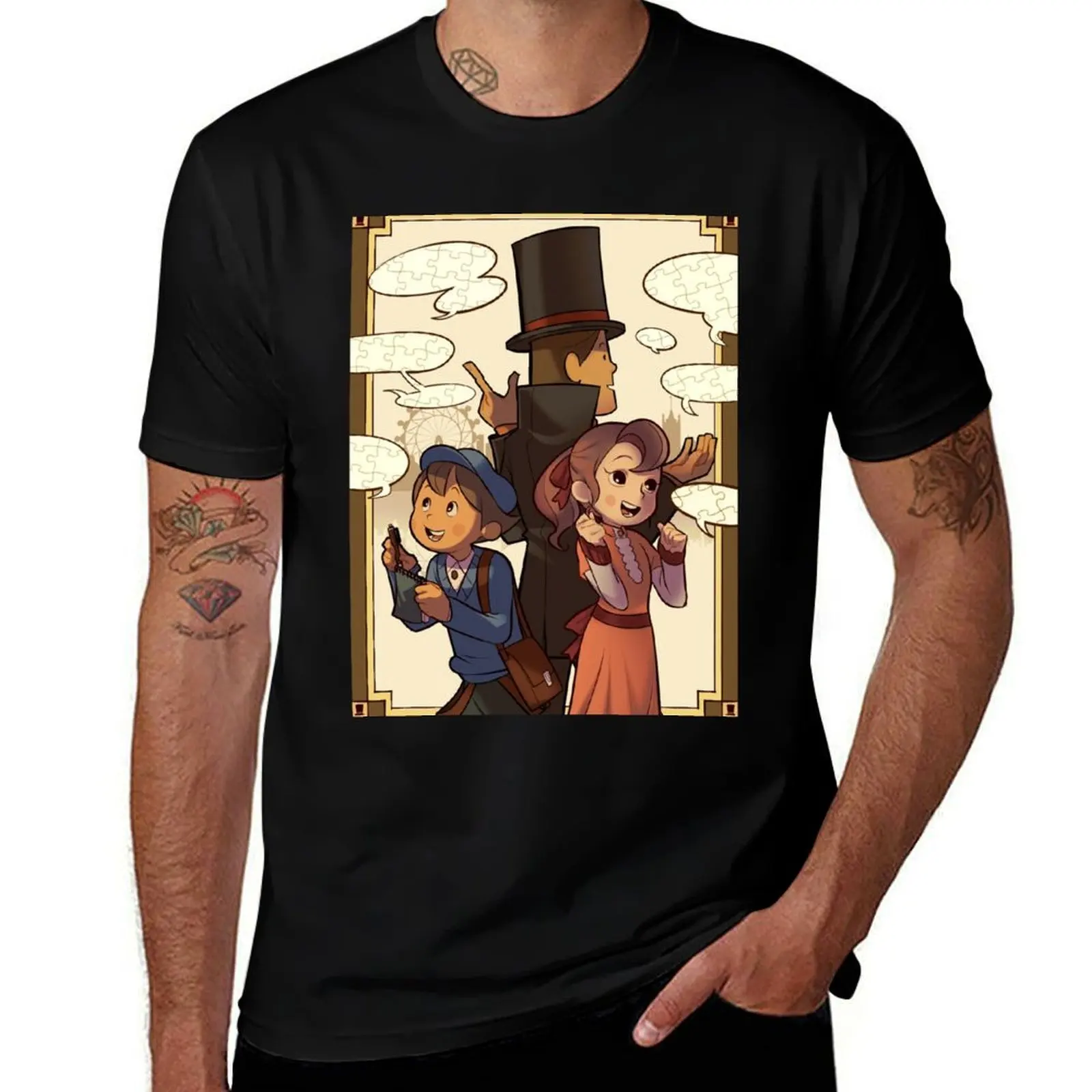 

Professor Layton T-Shirt Thanksgiving Casual Tee