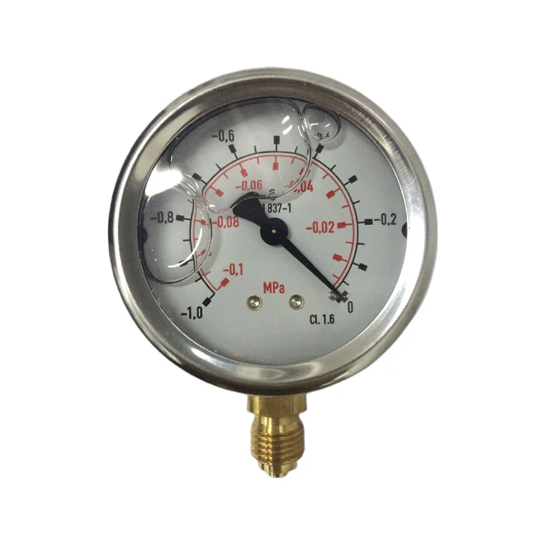 

Stainless steel seismic pressure gauge, model EN837-1 vacuum gauge, 16/40/25/10Mpa