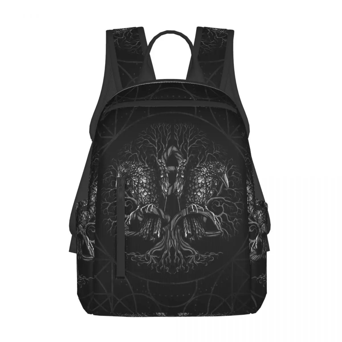 Tree Of Life Yggdrasil With Raven Backpack Daypack Large Capacity Boys Girls BookBag School Bag Shoulder Bags for Men Women