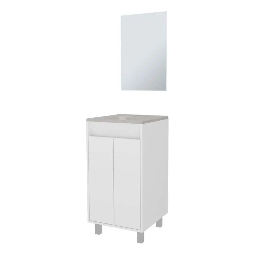 

White Bathroom Cabinet with 2 Doors Bathroom Cabinet with Sink
