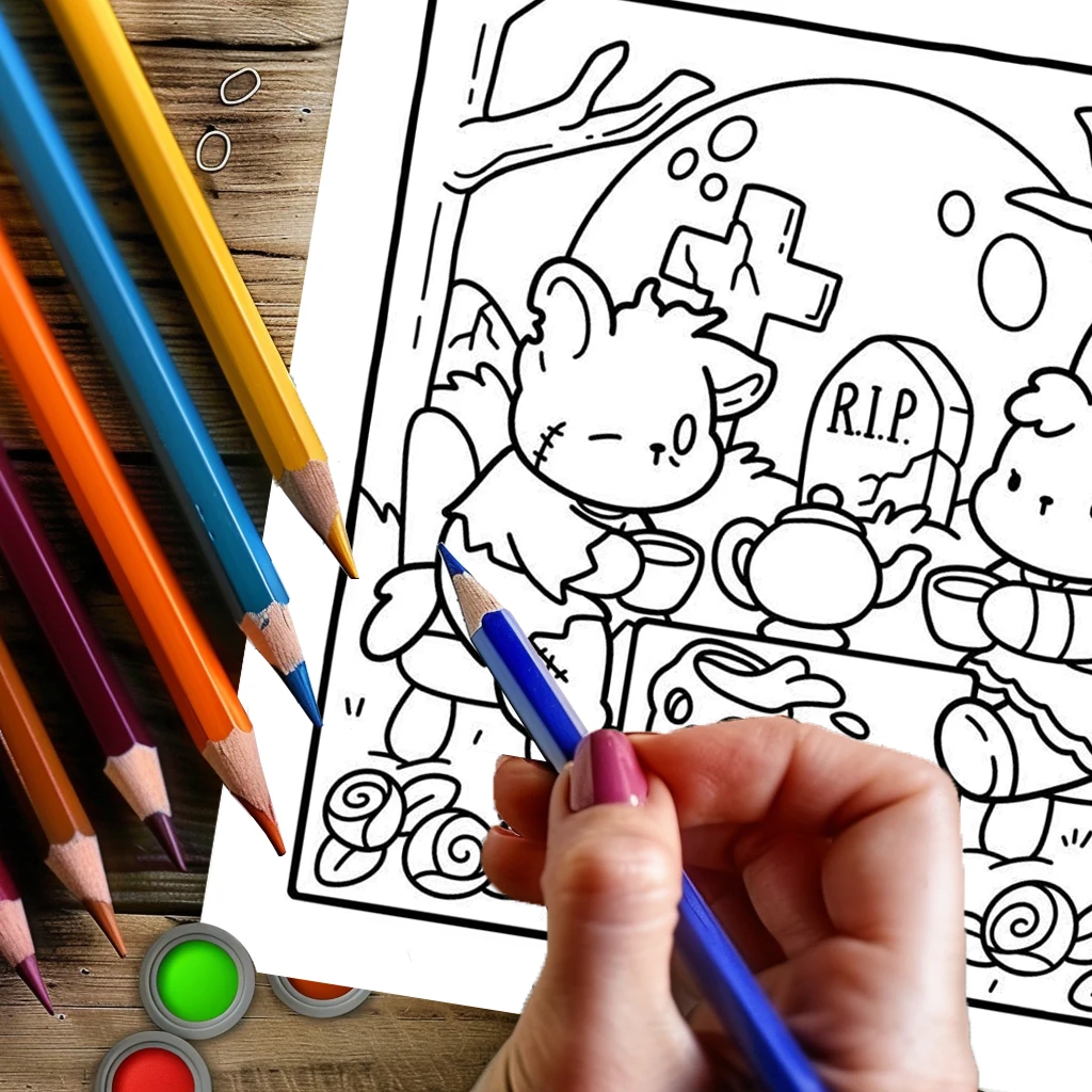 28-seitiges gruseliges Malbuch für Erwachsene |   Malbuch, Zeichenzubehör für Weihnachten, Thanksgiving