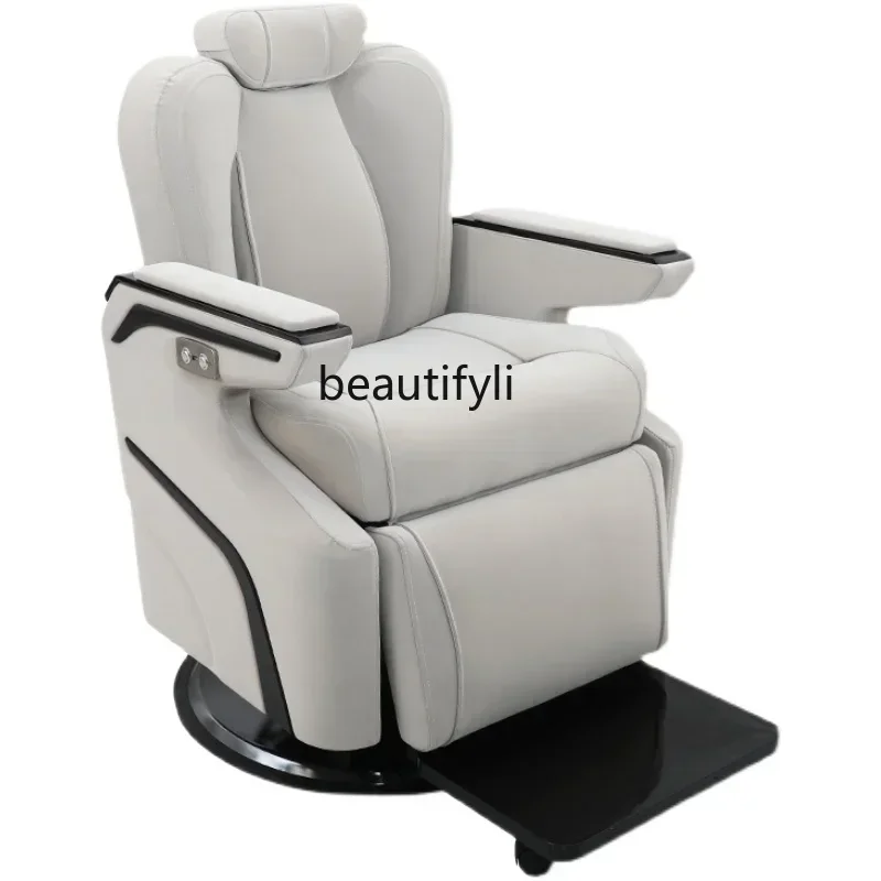 

Electric Hair Care Chair Hair Salon Lift down Haircut Big Chassis Hairdressing Physiotherapy Chair