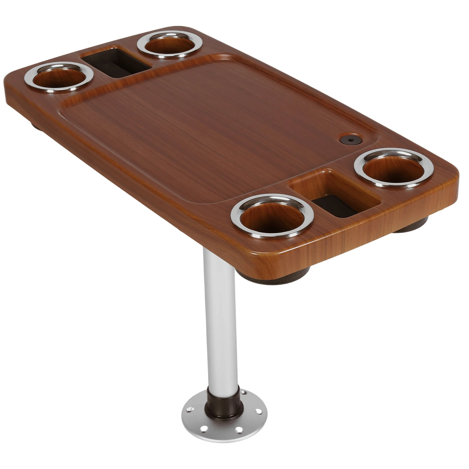 

Набор для морского столика: 4 подстаканника, 2 подставки для телефонов, 34x18 дюймов, под дерево, для балкона, пластиковые аксессуары для судов