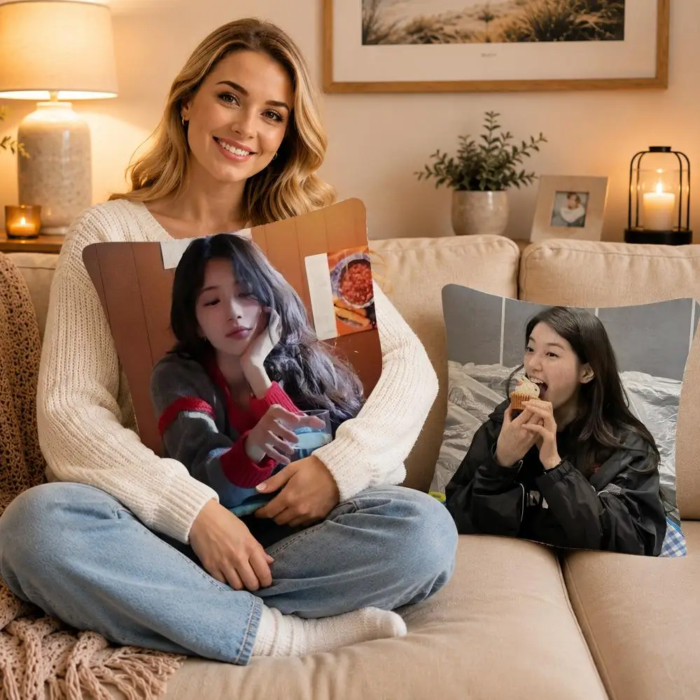 Funda de cojín Celebrity B-Bae S-Suzy, funda de almohada antiácaros, suave y agradable para la piel, funda de cojín de sofá de pelo corto y sedoso