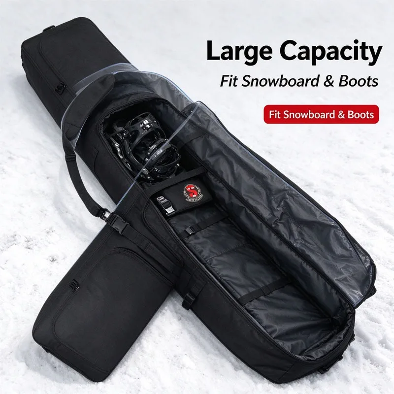Adjustable Shoulder Strap Ski Storage Backpack Waterproof Snowboard Bag Oxford Snow Board Bag for Snowboarding Gear Boots Helmet