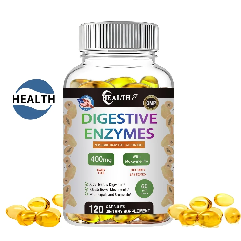 Digestive Enzyme Supplement Capsules for Adults Boost Immune System Support Healthy Digestion