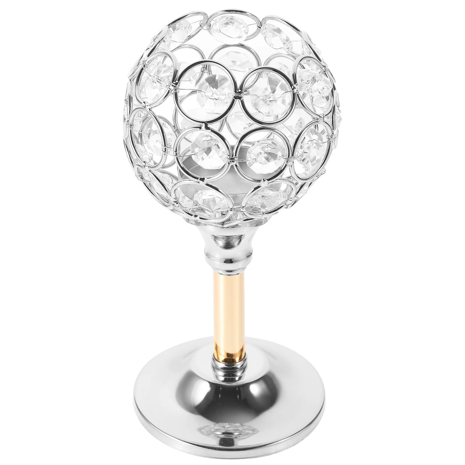 

Mini Crystal Candleholder Simple Retro Candlestick Decorative Table Stand for Dining Room Party Atmosphere Holder
