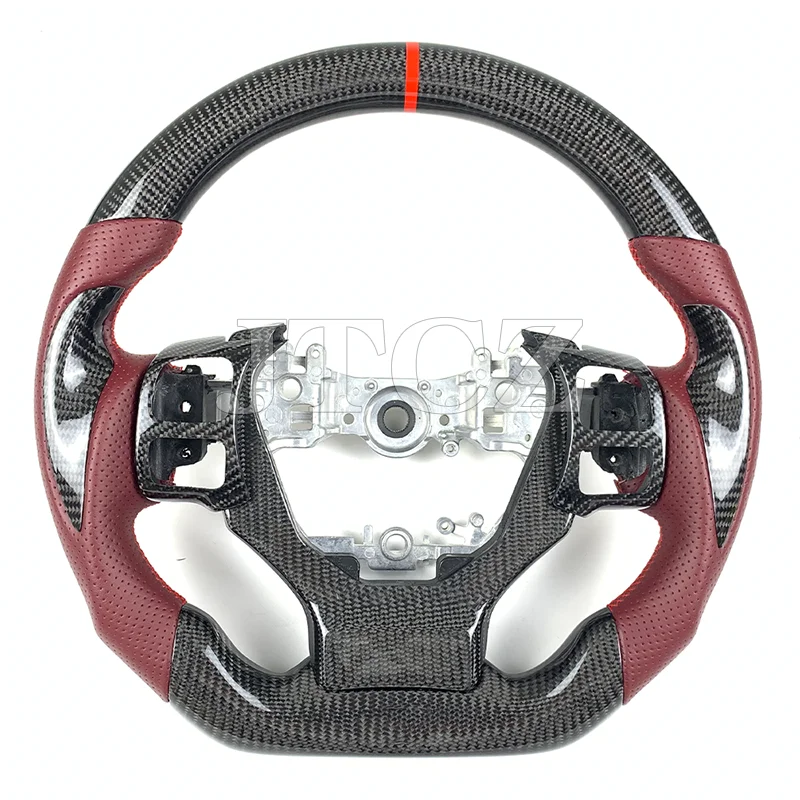 For Lexus Is Steering Wheel Carbon Fiber Custom Leather GS RCF NX CT250 300 350 2017 2018 2019 2020 2021 2022 2023 2024