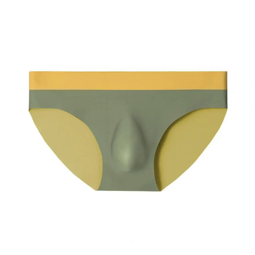 

Мужские трусы со средней посадкой и эластичной резинкой на талии, дышащее нижнее белье, бесшовные тонкие трусики с 3D U-выпуклым вырезом, повседневная одежда 남자 브리프 Мужские Брюфки