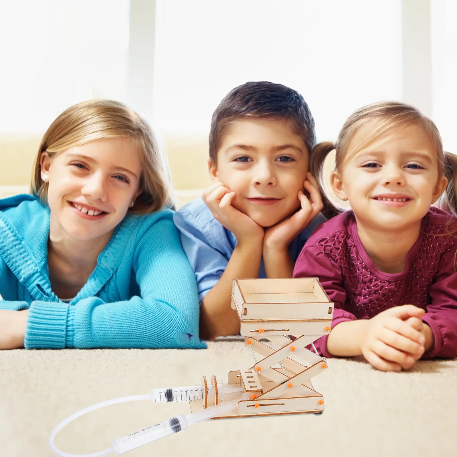 لعبة حامل مقصية للمختبر، آلة رفع يدوية تعليمية للأطفال، تجارب علمية، معدات تعلم اللعب #2