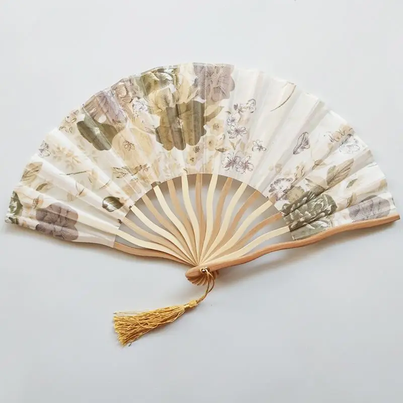 【S】Elegant Multi-pattern Summer Gift Japanese Style Personalized Handmade Fan Crafts Dance Hand Fan Folding Fan Home Decoration