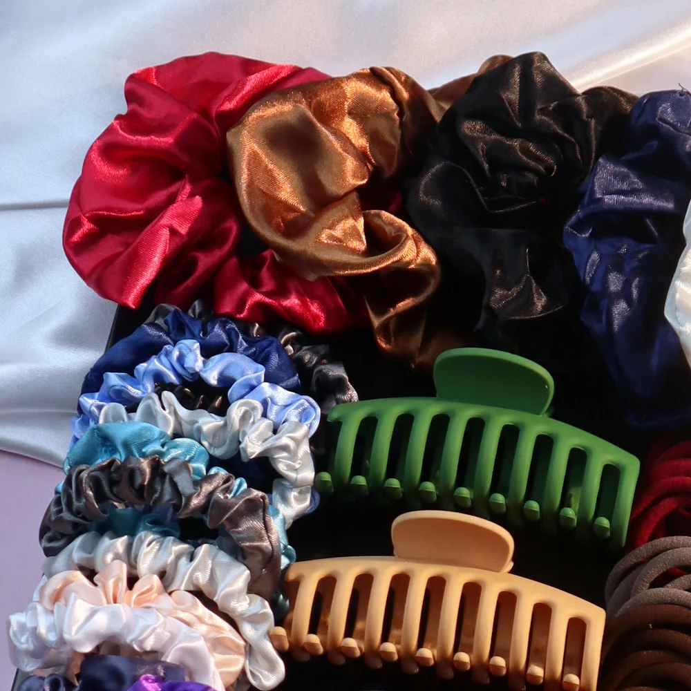 Nowe akcesoria do włosów dla kobiet Bezszwowe uchwyty na kucyk Różnorodne spinki do włosów Scrunchies Opaski do włosów Scrunchy na przyjęcie świąteczne — zdjęcie 5