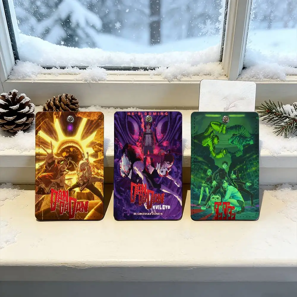 

Anime Dandadan 2 Bus house access card protective cover school rectangular keychain PU leather ID Best sellers