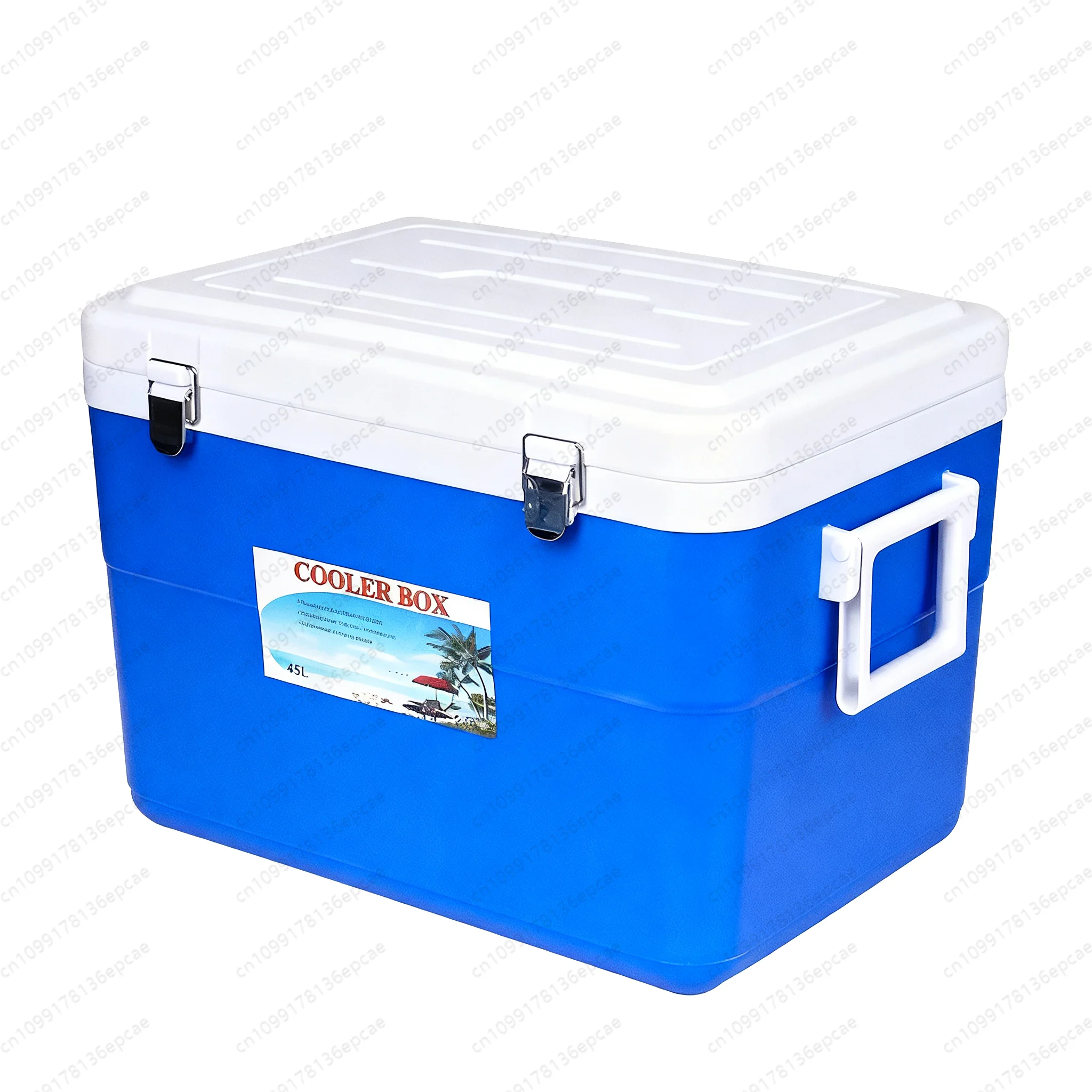 Insulated plastic 5L 26L 45L cooler with handle for outdoor camping and food storage