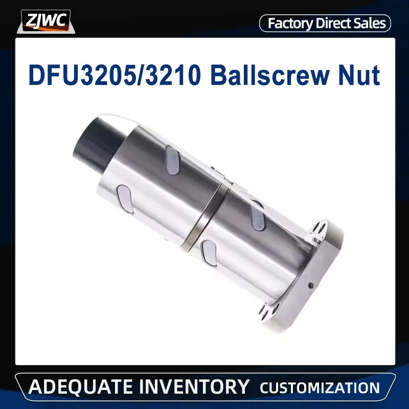 

1pc 32mm Diameter Ball Screw Nut DFU3205 DFU3210 Double Ballnut RM3205 RM3210 BallScrew Nut For CNC DIY Carving Machine Parts