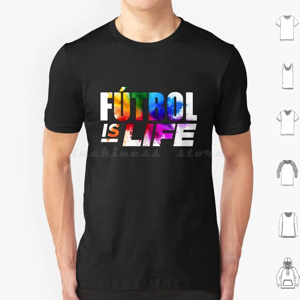 Logo Graphic Proud Futbol Is Life Cool Gift T Shirt Big Size 100% Cotton Logo Graphic Proud Futbol Is Life Cool Richmond Lasso