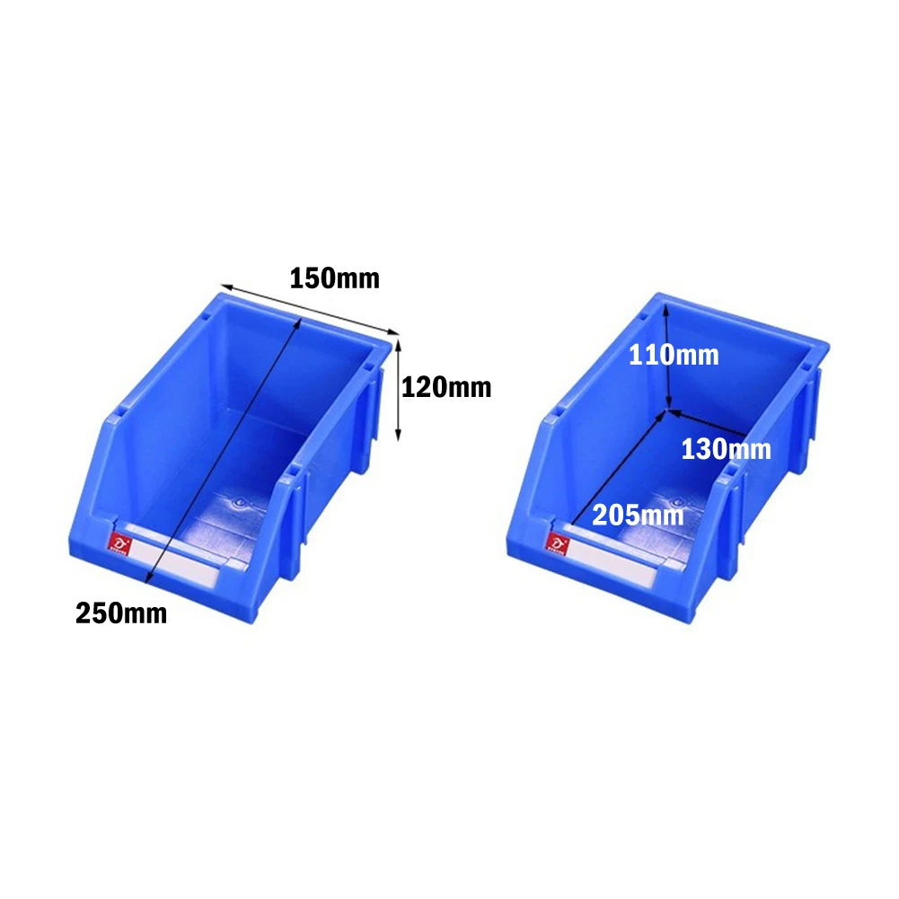 Plastics Storage Box Screw Parts Hardware Classification Case Workshop Goods Shelves Tilting Combined Storage Boxes 250×150×120m