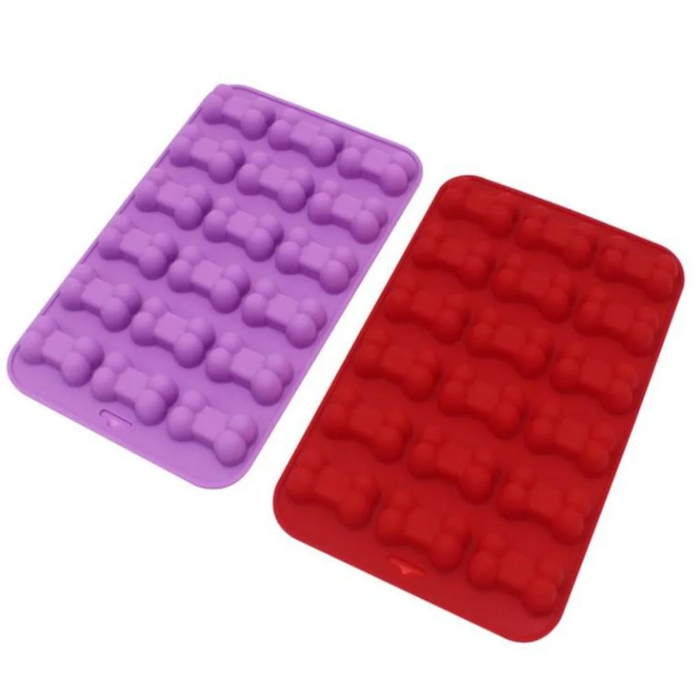 3D Sugar Fondant Cake Dog Bone Form Cutter Cookie Chocolate Silicone Molds Decorating Tools Kitchen Pastry Baking Molds