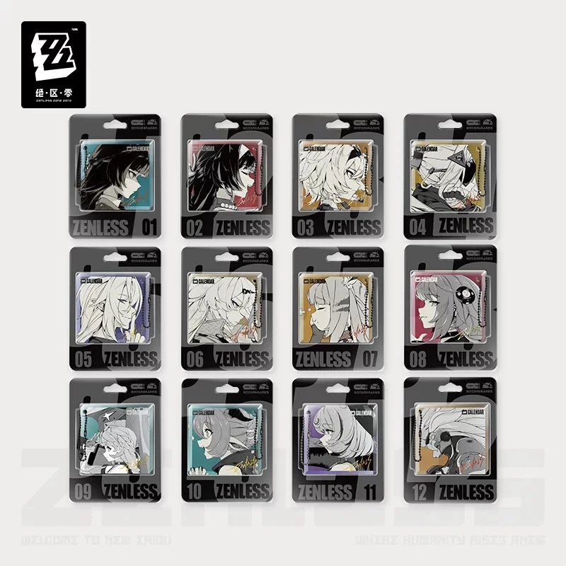 official-zenlesszonezero-genuine-“time-tuning”-series-gaming-merchandise-thick-acrylic-keychain-series-2—decorative-gift