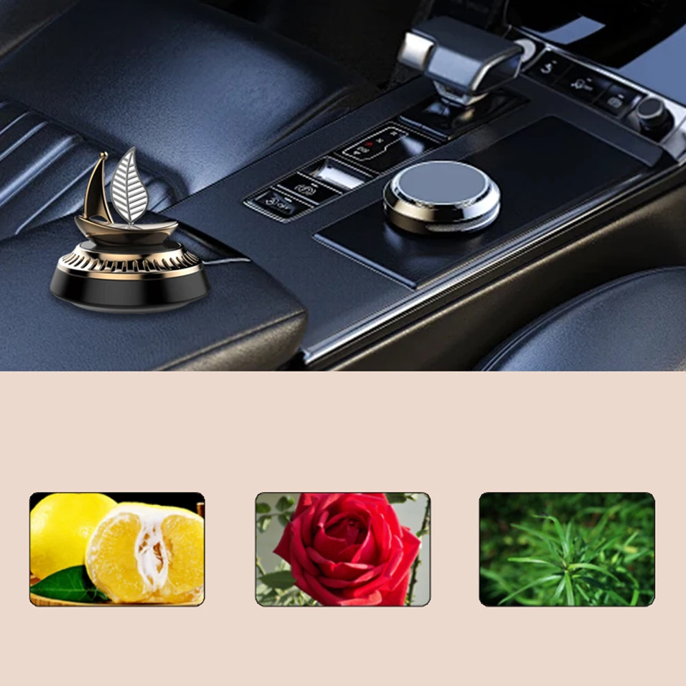 

Compact Air Purifier Car Air Freshener Outdoor Freshening Black Car Air Freshener Device Attractive Motor Design