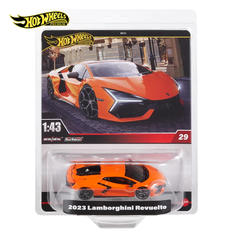 

Автомобили Hot Wheels 2023, Lamborghini Revuelto 1/43, литая под давлением металлическая модель, коллекция игрушечных транспортных средств HMD41-29-JCN68