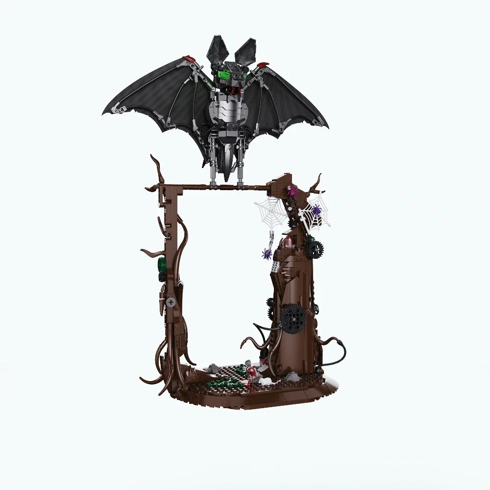 

2025 Creative Mechanical Bionic bat Building Blocks Set MOC Animal World Model Kit Technical Bricks STEM Kids Toys Gift for Boys