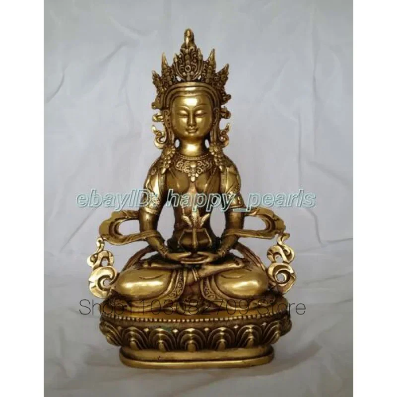 

Buddhism Buddha Folk temple brass Tara GuanYin Bodhisattva Padmapani Old Statue