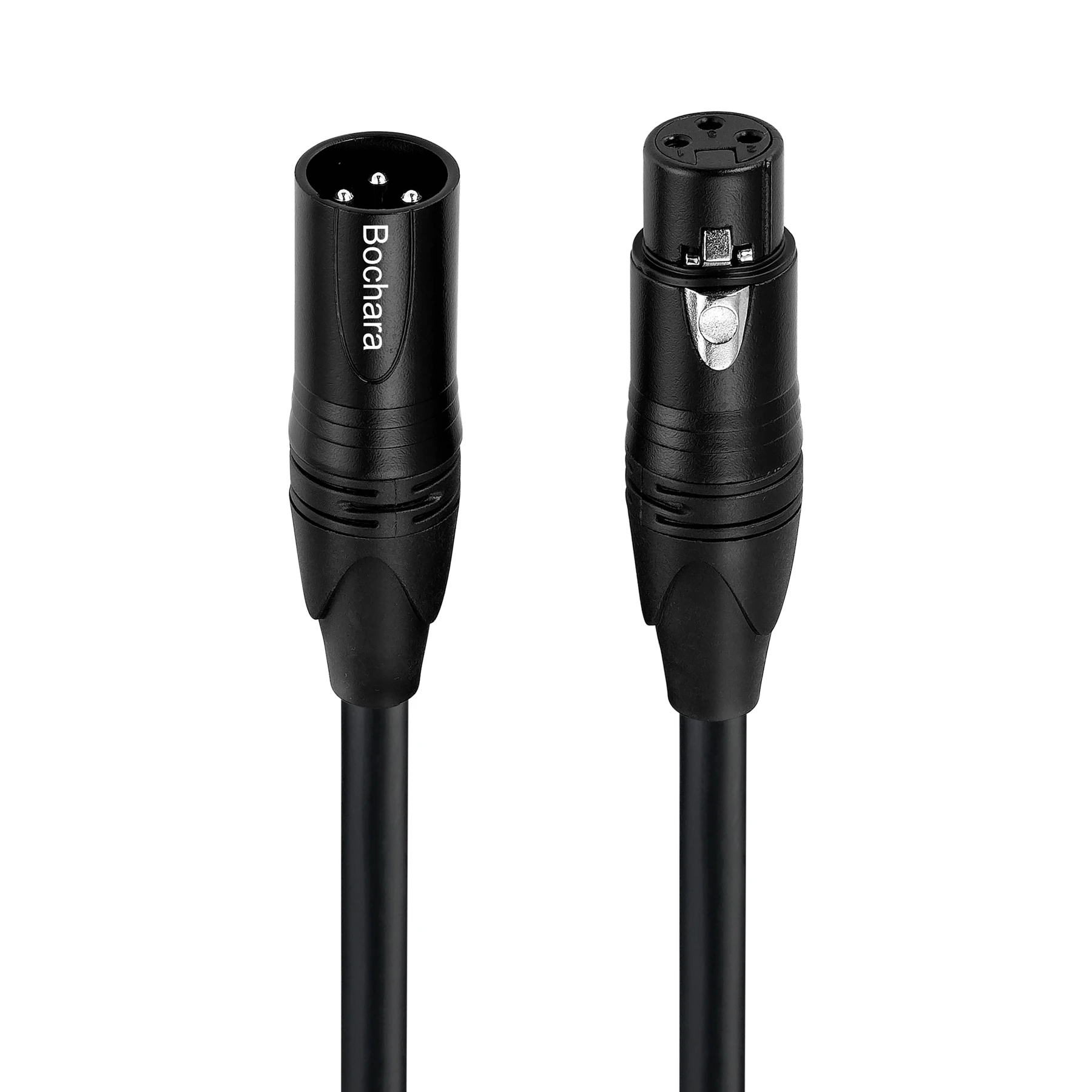 Bochara 3Pin XLR Cable Male to Female OFC Copper Foil+Braided  Shielded For Microphone  Mixer Amplifier Stage light