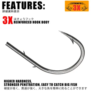 Cabeça de gabarito gancho 3x rockfish ajing ganchos de pesca para isca de minhoca macia baixo peixe produtos de pesca 0.8-7g 5 pçs/saco pique truta acessórios 8 principais vendas cabecote de pesca - №8