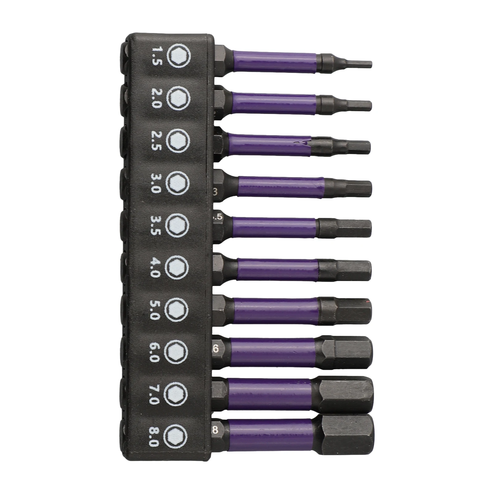 10Pc Hex Head Screwdriver Bit 1/4 Shank Magnetic Batch Head Screwdrivers Bit Holder H1.5-H6 Pneumatic Screw Driver Wrench Tool