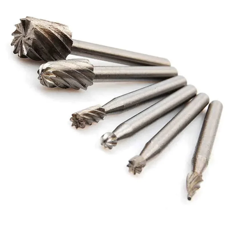 

6pcs Mini Driil Woodworking Hand Tools Router Bits Wood Working Drill Bits for Carving Rotary Tool Kit Crafts Dremel Accessories