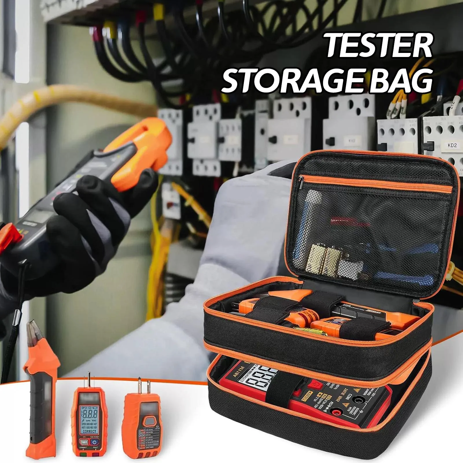 Portable Tool Storage Bag Electroscope Organizer Box Multifunctional Hardware Storage Box Household Tool Storing Accessories