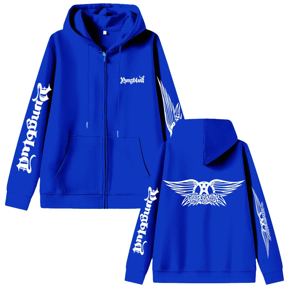 YUNGBLUD Толстовка на молнии с графическим принтом для мужчин и женщин, повседневная хлопковая куртка на молнии, мужская толстовка на молнии в стиле хип-хоп, уличная одежда