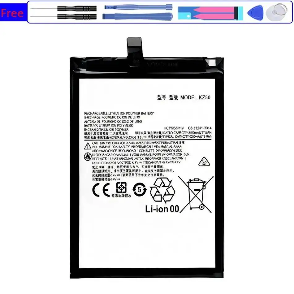 

5000Mah KZ50 Premium Replacement Mobile Phone Battery For Motorola Moto G8 Power XT2041 One Zoom XT2010-1