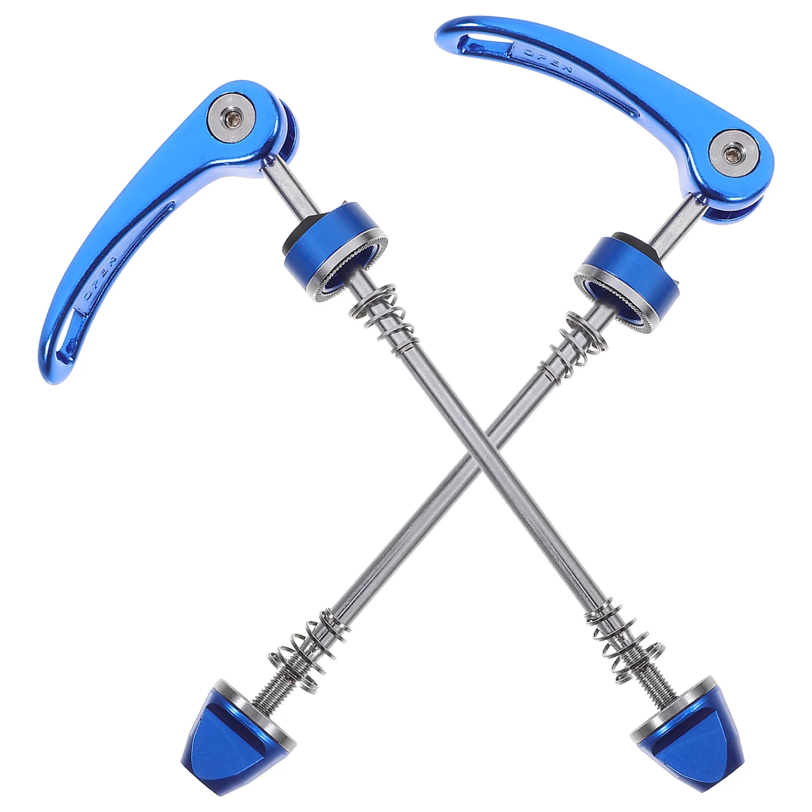 

1Pair Mountain Bike Quick Release Skewer Steel Aluminum Durable Hub Repair Tool Road Bike Cycling Accessory Blue