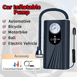 Motorcycle Air Pump Compressor Inflatable Tire Inflator Portable Compressor Digital Cordless Car Tyre Inflator For Bicycle Balls
