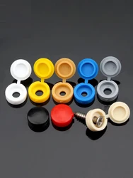 M4M5 Screw Cover Cap Plastic One-piece Screw Cap Cover Nail Nuts Bolts Decorative Cover Screw Folding Cap Screw Protective Cover