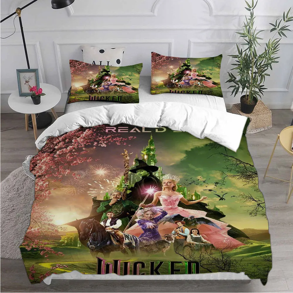 Movie Wicked Witch Bedding Sets Comforter Bed Cover Duvet Cover Pillow Case 2-3 Pieces Sets Bedroom Home Decoration