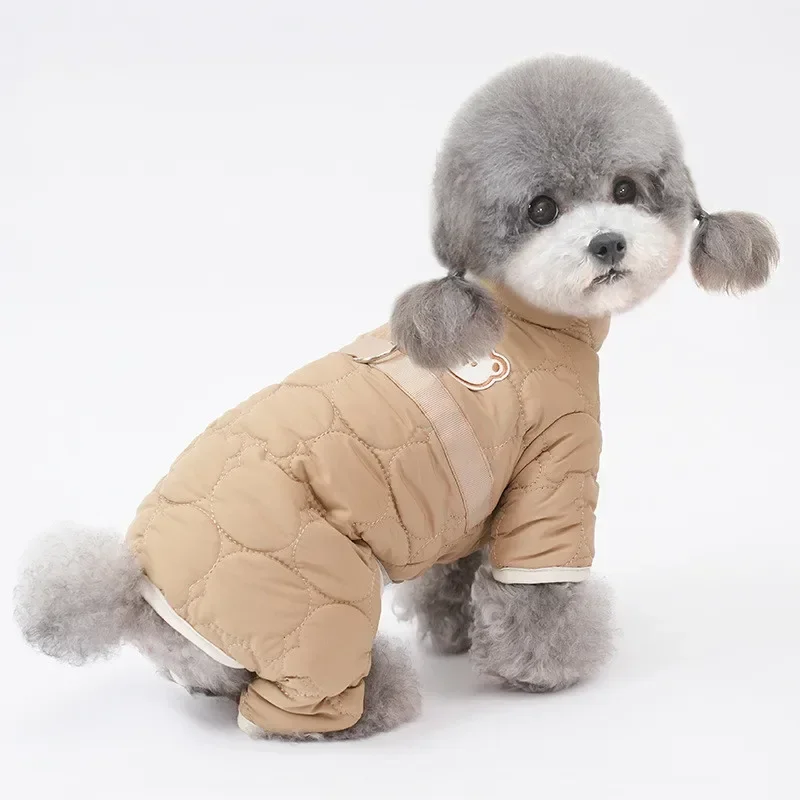 

Pet Clothes Coat Outfit Winter Dog Jumpsuit Rompers Warm Dog Costume Apparel Puppy Pomeranian Poodle Bichon Schnauzer Garment