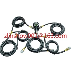 Offroad 4*4  4 Tire inflate Inflation Deflation System kit with digital gauge 4 way air hose tire inflation deflation sets