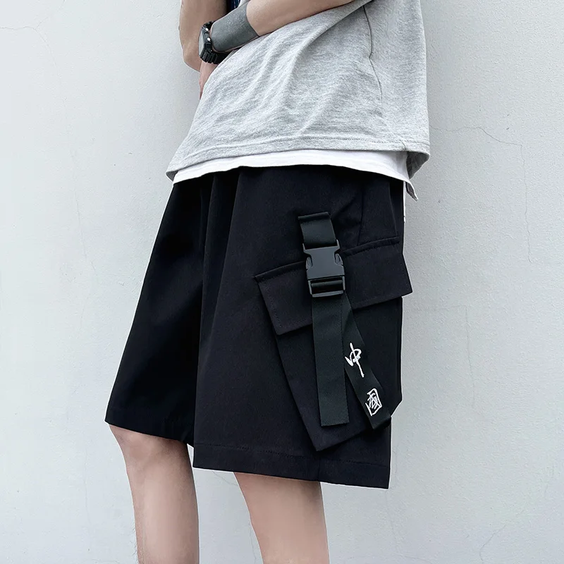 

Летние тонкие повседневные рабочие шорты-бриджи для мужчин: свободный крой, удобные, из хлопка, не мнущиеся, модные брюки для отдыха