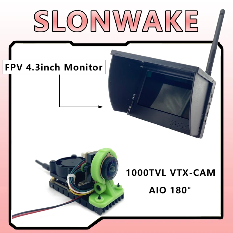 

Ready to use 5.8g fpv 1W VTX-CAM support 7.4-12V power CMOS 1000TVL Starlight vtx camera use for fpv transmitter RC Racing Drone
