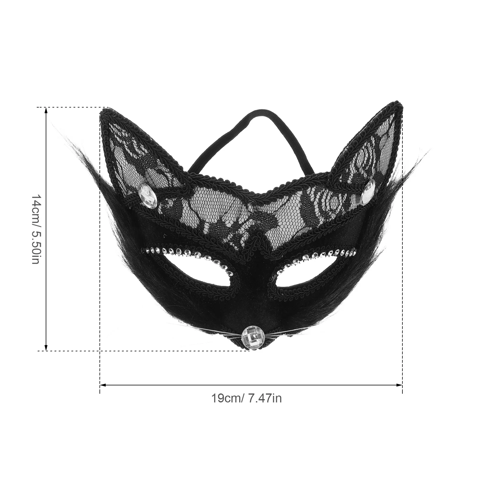 Elegante máscara de gato de renda preta para homens mulheres masquerade traje festa de halloween máscara facial festival acessório máscaras de gato para adultos